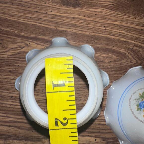 NOS Prestigeline Blue Cameo Crimp Shade 2 1/4” Fitter #40014 Original Mfg Tags - Picture 9 of 10